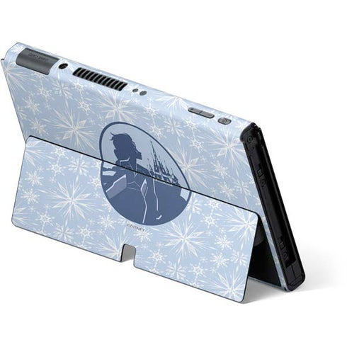 Disney Frozen II Elsa Silhouette Nintendo Switch OLED (2021) Skin